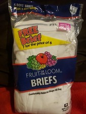 Vintage 2001 Fruit Of The Loom 7pk FTL Boys Size 16