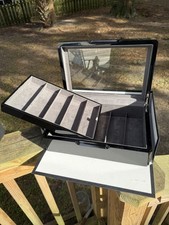 Venlo Company Carbon Fiber Glass Top Knife Pen Display Case 10 Slot 2-Tier Box