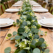 Premium Artificial Baby's Breath with Eucalyptus Garland
