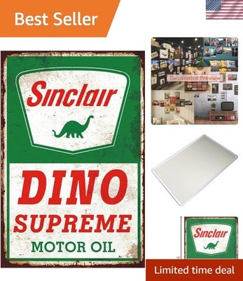 Tin Signs Vintage Reproduction, Sinclair Motor Oil, Retro Decor for Man Cave ...