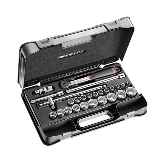 Set chiave a cricchetto + bussole 1/2" Facom