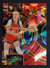 2024 Panini Select WNBA - Premier Level Karlie Samuelson #132 Red Ice Prizm