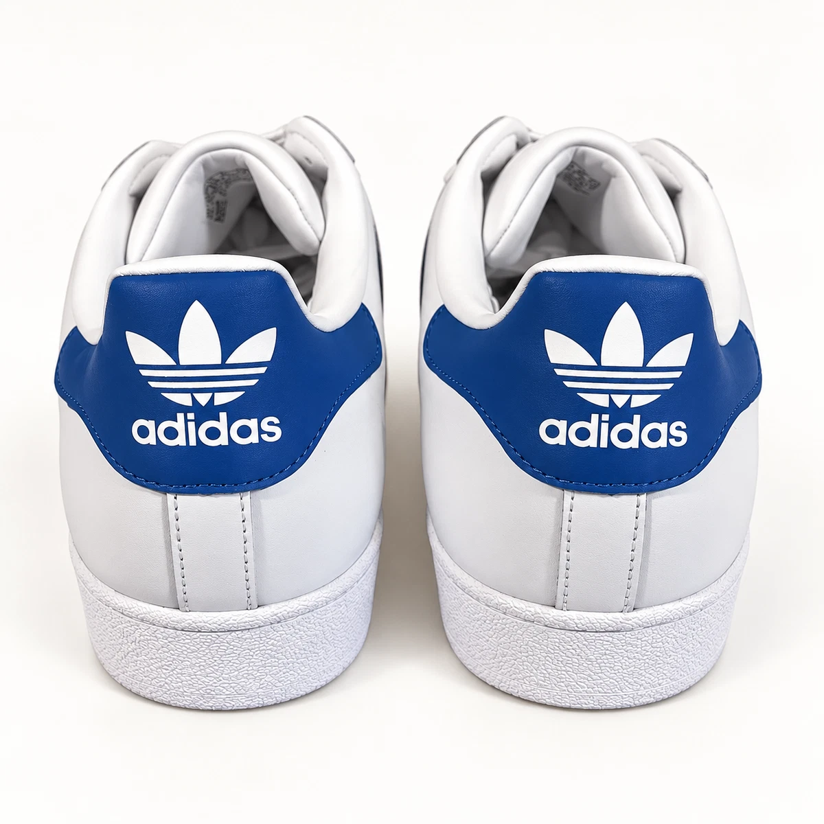 Size 10 - Adidas Superstar White Blue Red