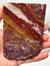 Mexican Red Moss Agate end cut Slab Lapidary Cabbing Combo Ship Avail
