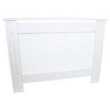 Monster Shop Radiator Cover White MDF Trellised Grill Modern Customer Return UA