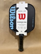 Wilson Cadence Pro 16 Pickleball Paddle Black Control Spin Carbon WR181411U2