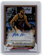 2023-24 Topps G-League #AC-PN Pete Nance Chrome Autographs Gold #/50