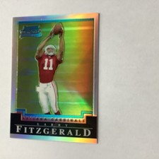 2004 Bowman Chrome LARRY FITZGERALD REFRACTOR Rookie RC #029/500 Card #118 RARE!