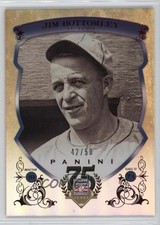 2014 Panini Hall of Fame Blue Shield Red 42/50 Jim Bottomley #46 HOF Shield 0l2