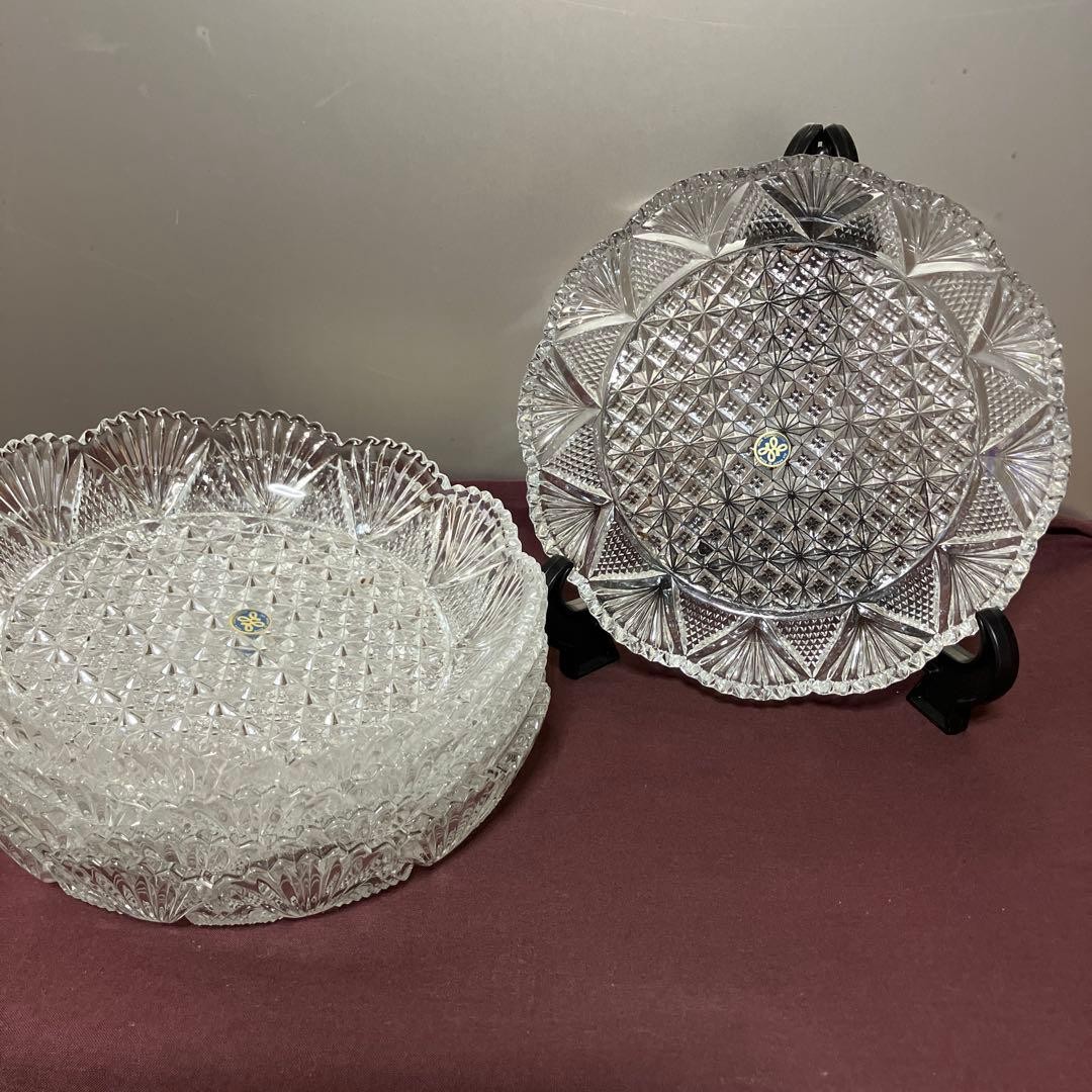 HOYA ガラスプレート HOYA CRYSTAL Plate 5pcs set 20x4cm/7.87x1.57