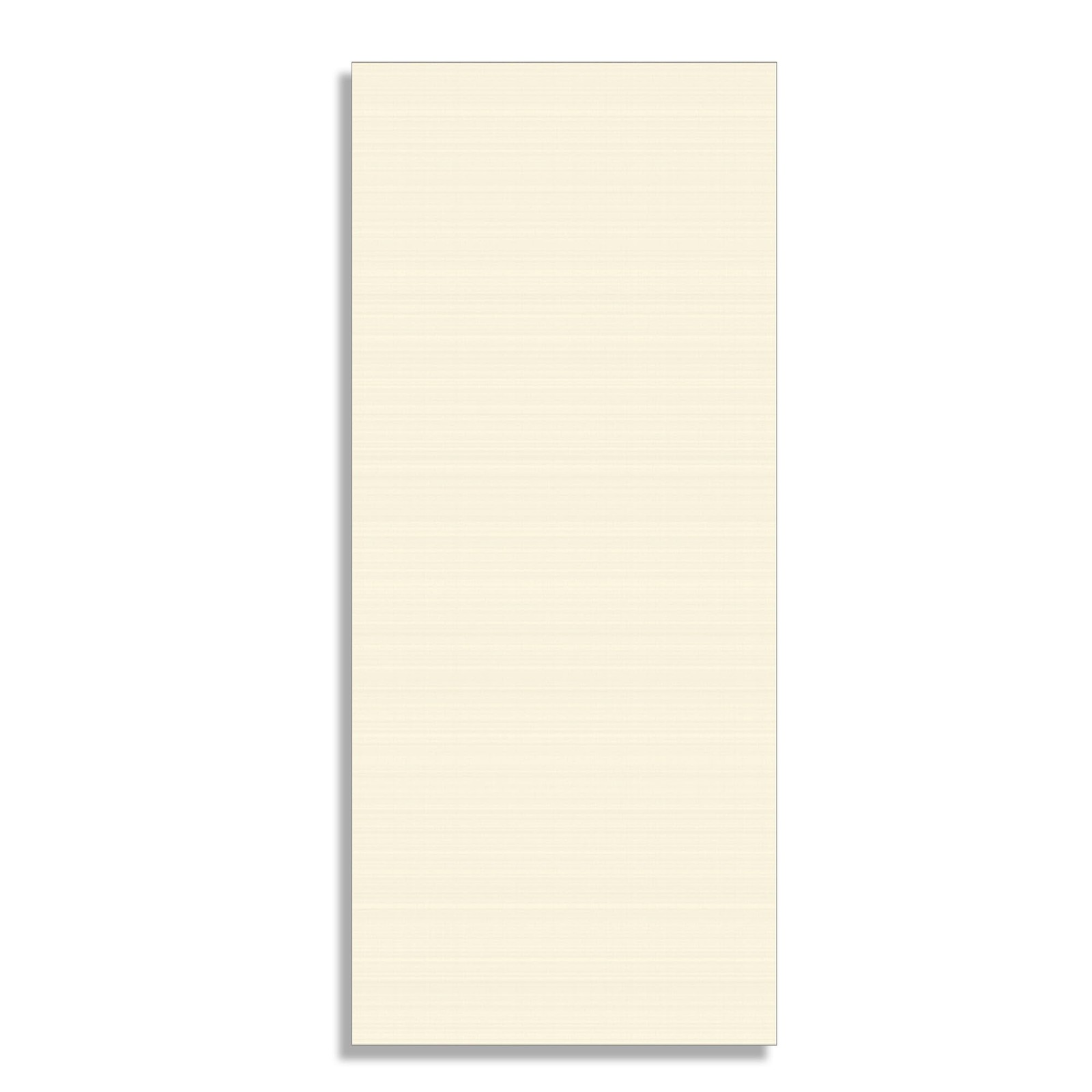 Cream Linen Wedding Menu Cards 4" x 9" - 100 4 inches x 9 inches, Ivory