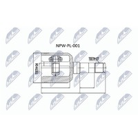 NTY NPW-PL-001 Gelenksatz, Antriebswelle