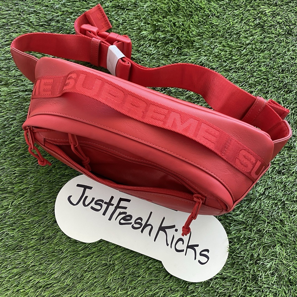 Supreme Leather Waist Bag (FW23) Red BRAND NEW AUTHENTIC | eBay