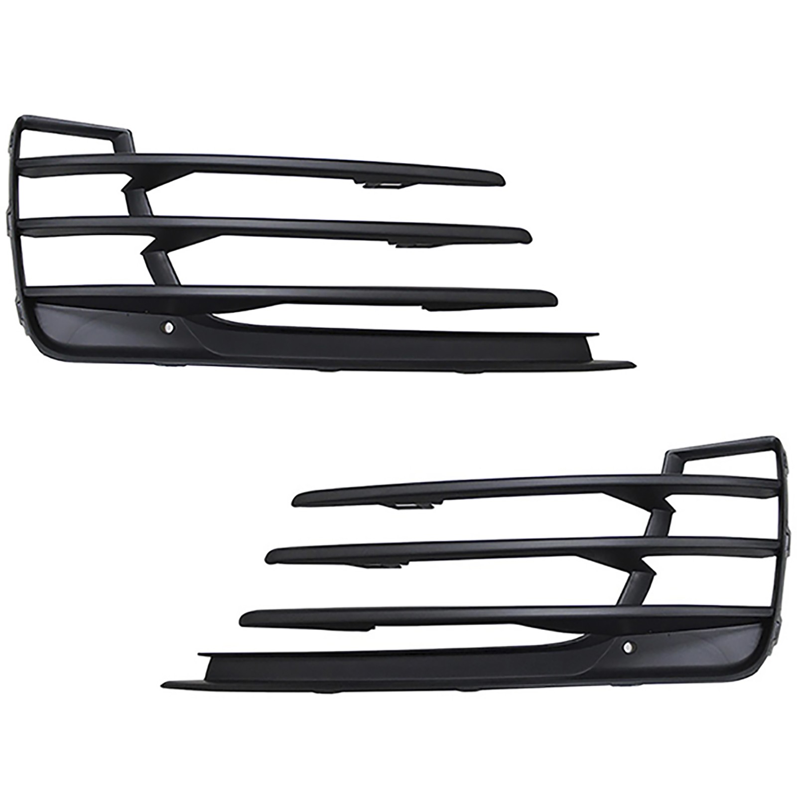 Fits VW Golf Mk7 GTI/GTD 2013-17 Front Bumper Fog Grille Matte Black Pair