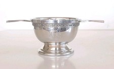 THE MACALLAN SCOTLAND English Pewter Two-handled Whisky Quaich, Sheffield RD