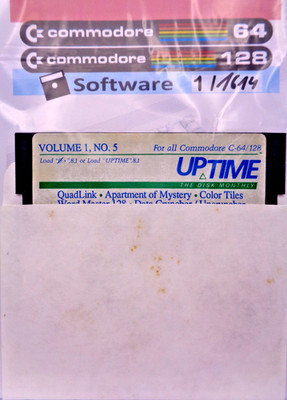 COMMODORE 64/128 -- UPTIME THE DISK MONTHLY V1 · N5 (VIKING TECHNOLOGIES - DISK)