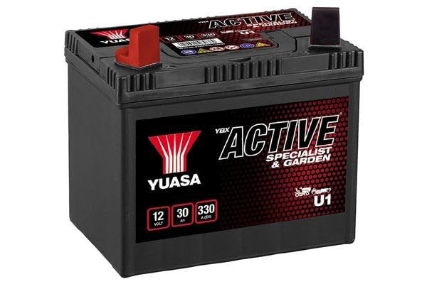 Batterie U1 YUASA d'origine 12V motoculture pour tracteur tondeuse MTD et John Deere