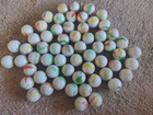 Vintage Shooter MARBLES   *   * Lot of 61, 1" round — photo 1