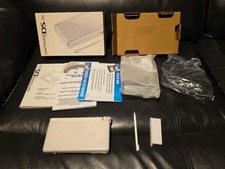 CIB Nintendo DS Lite System - BROKEN HINGE - Tested  Working Conplete In Box