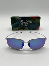 Maui Jim HIKINA B445-05CM Rimless Blue Crystal Matte Polarized Sunglasses