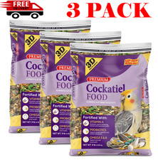 3-D Pet Products Cockatiel Mix Bird Food Grain Seed Blend 9 Lb, 3 PACK