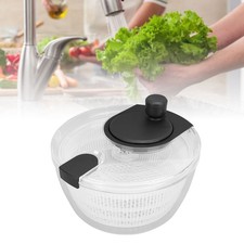 Manual Salad Dehydrator Transparent Plastic Hand Crank Vegetable Washer Drye/AM9