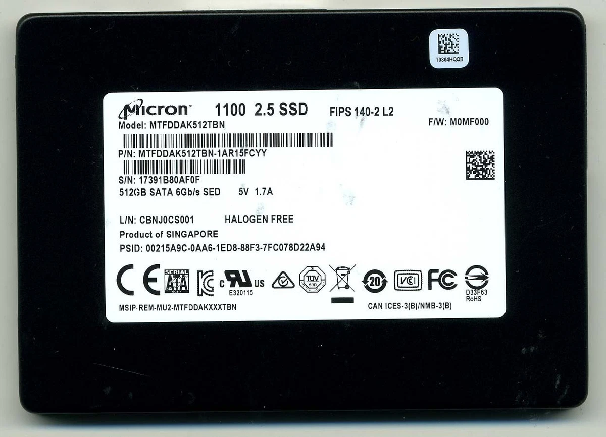 Micron SATA III 512 GB Solid State Drives for sale | eBay