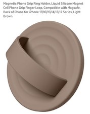 Magnetic Phone Ring Grip Holder Light Brown