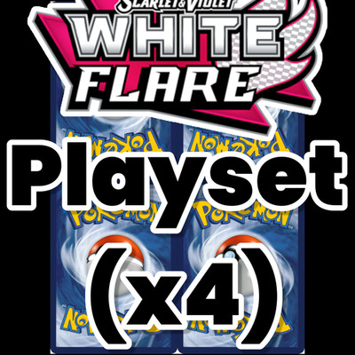 White Flare Playsets x4 - Pokemon WHT En - RESTOCKED: 3/15/26