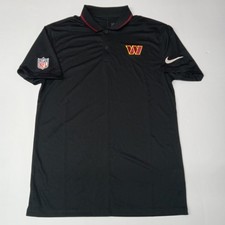 Washington Commanders Nike NFL On Field Dri-Fit Polo Shirt Men's S Black NWOT
