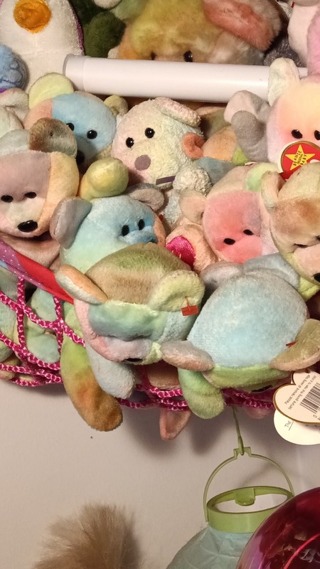 Ty Beanie Babies Plush Stuffed Animals Peace Bear, 1998