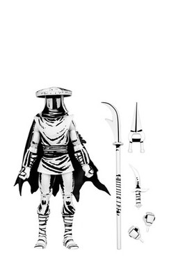 Teenage Mutant Ninja Turtles Elite Foot Ninja Guard Black & White NECA TMNT 18cm