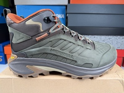 Merrell Men's Moab Speed 2 LTR Mid WP Hiking Boots - Olive Size 11 J037781