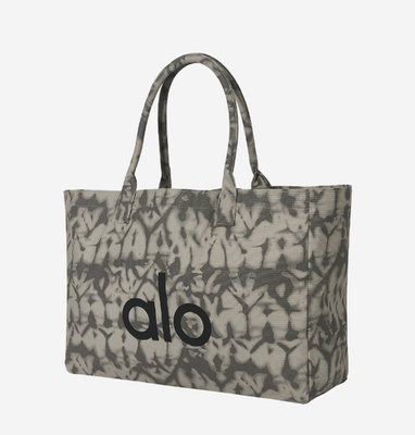Alo Yoga Iconic Shopper Tote Bag Grey Tiedye Women W7066R 100