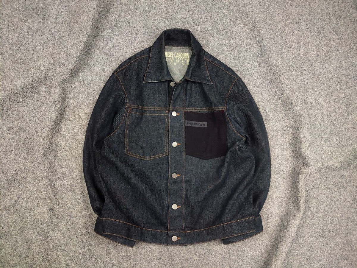 Nigel Cabourn mixed fabric Vintage Denim Jacket Type Two | eBay