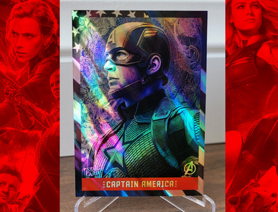 Captain America - Avengers Marvel - Star Card TCC - Holographic Fire Ultra Rare