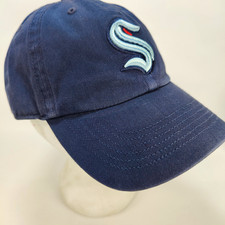 '47 Brand SEATTLE KRAKEN Baseball Fitted Hat Cap Unisex Medium,Blue