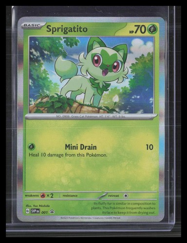 Sprigatito 001 SV: Scarlet & Violet Promo Cards Promo, Holo Pokemon TCG