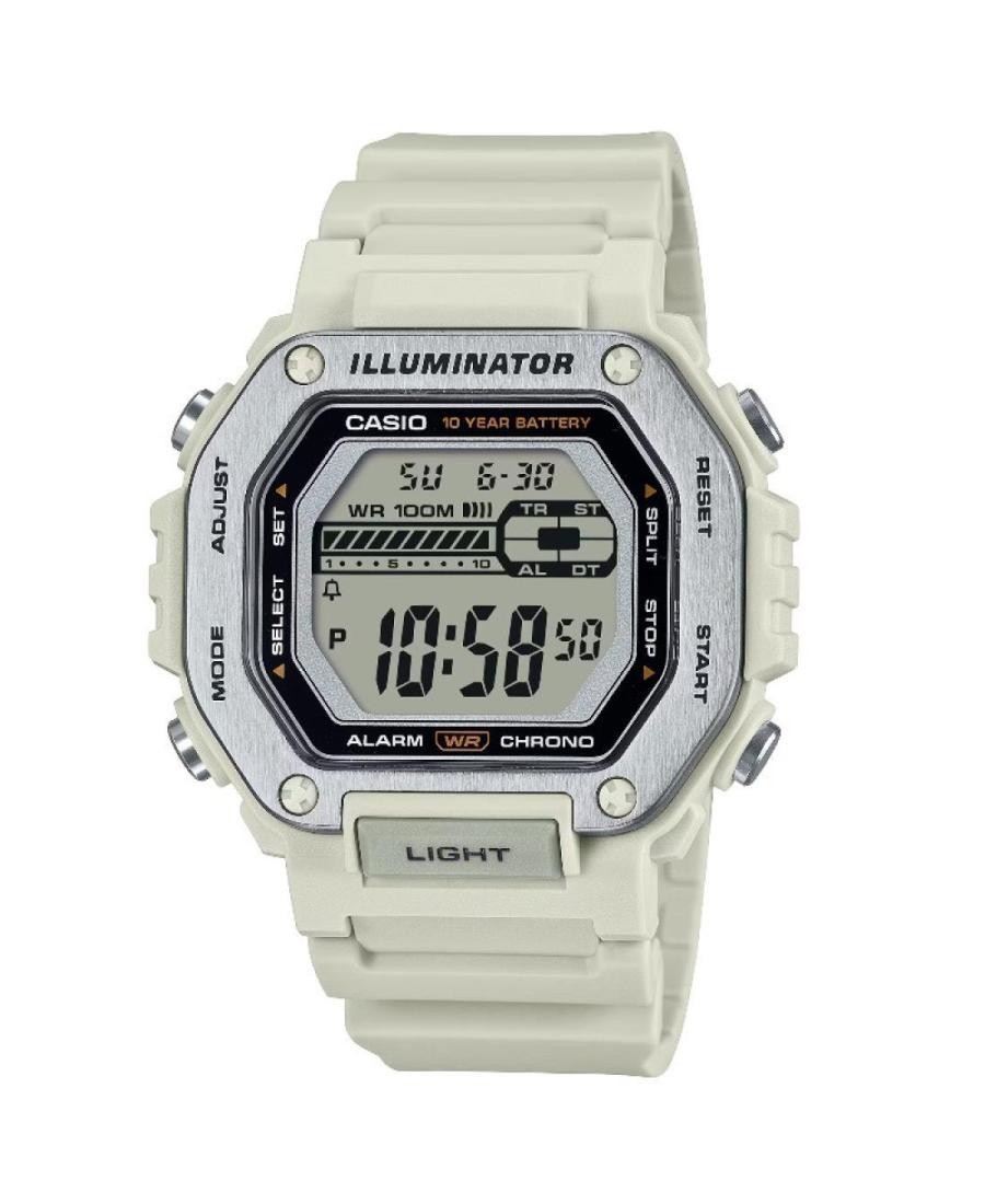 CASIO Men Digital Quartz Casual Watch Classic Dress Silver color