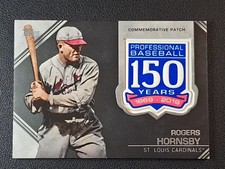 2019 Topps Update - Rogers Hornsby #AMP-RHO  150th Anniversary Commerative Patch