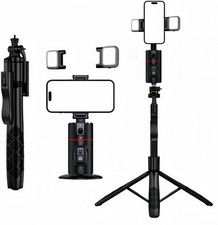 Auto Face Tracking Tripod 360 Smart Phone Holder w/ Remote Gesture Control