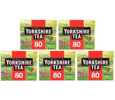 Yorkshire Red Tea Bags (5 x 80 Pack) British English Breakfast Tea