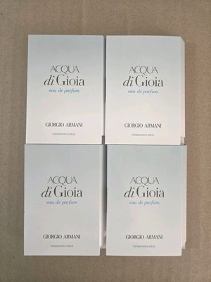 Lot Of 4 ACQUA DI GIOIA EDP 0.04 fl oz by GIORGIO ARMANI Spray Vials WOMAN. New