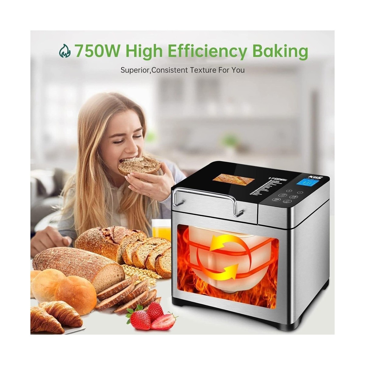 KBS MBF-010 Stainless Steel Bread Machine for sale online | eBay