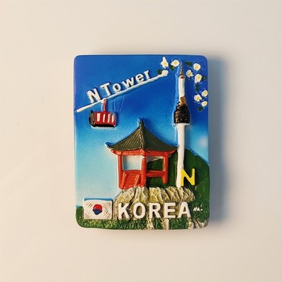 SouthKorea Seoul Namsan Tower Namsan Park Tourist Souvenir 3DResin Fridge Magnet