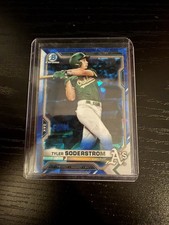 2021 Bowman Chrome Sapphire Tyler Soderstrom bcp-217 Oakland Athletics