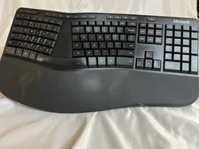 Microsoft Ergonomic Full size Pad USB Wired Mechanical Keyboard Model 1878