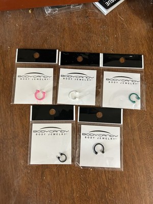Body Candy Jewelry Barbell Piercings Set of 5 Never Opened Brand New In Package