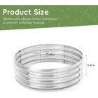 36 Inch Round Galvanized Fire Pit Ring, Outdoor Pit for Backyard,Camping,Bonfire
