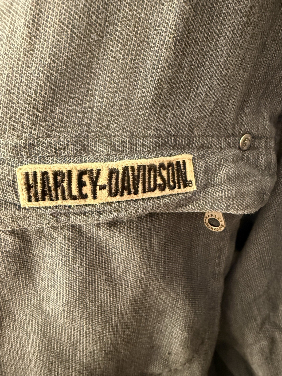 Harley Davidson Men’s Snap Button Up Patch Logo D… - image 4